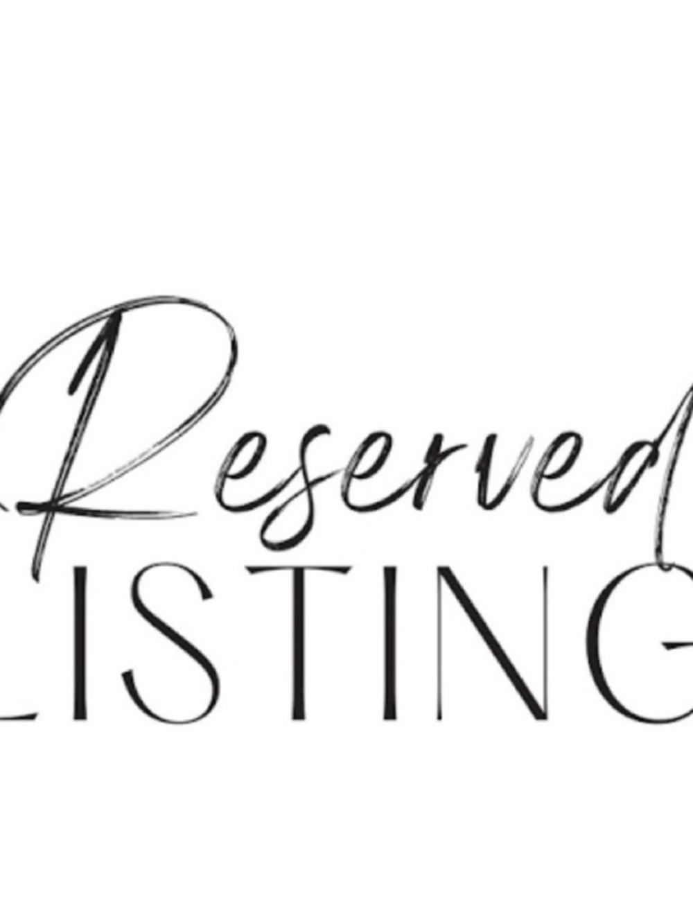 Reserved Listing for Marc